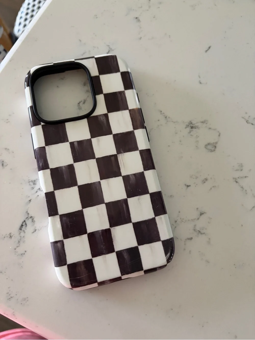 Checkerboard Black & White Phone Case - Mackenzie Childs Collaboration